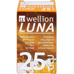 WELLION LUNA Bandelettes de test de glycémie, 25 pièces