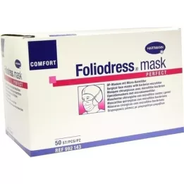 FOLIODRESS Masque Comfort Perfect Grün OP-Masques, 50 pc