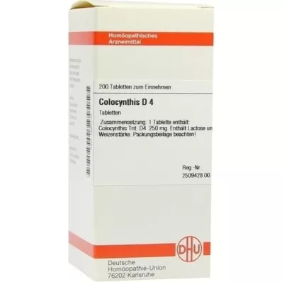 COLOCYNTHIS d 4 comprimés, 200 pc COLOCYNTHIS d 4 comprimés, 200 pc