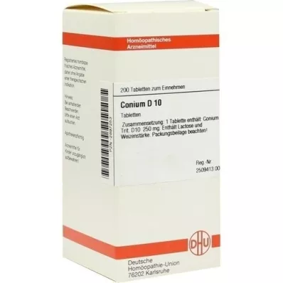 CONIUM d 10 comprimés, 200 pc