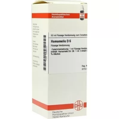 HAMAMELIS D 6 Dilution, 50 ml