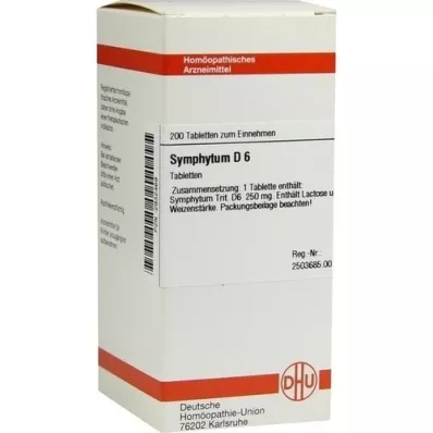 SYMPHYTUM d 6 comprimés, 200 pc SYMPHYTUM d 6 comprimés, 200 pc