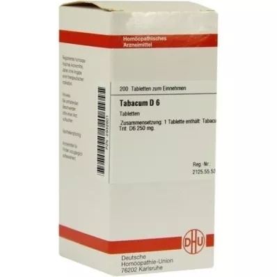 TABACUM d 6 comprimés, 200 pc