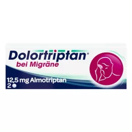 DOLORTRIPTAN pour comprimés pelliculés contre la migraine, 2 pièces