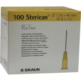 STERICAN Canules 19 Gx1 1/2 1,1x40 mm, 100 pc