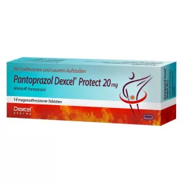 PANTOPRAZOL Dexcel Protect 20 mg comprimés gastro-résistants, 14 pcs