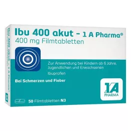 IBU 400 comprimés pelliculés akut-1A Pharma, 50 pcs