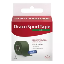 DRACO TAPEVERBAND 3,8 cmx10 m vert, 1 pièce