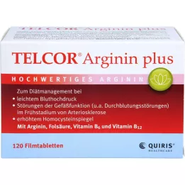 Telcor Tablettes de film arginine Plus, 120 pc