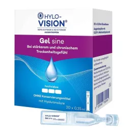 HYLO-VISION Pipettes unidoses en gel sine, 20X0,35 ml