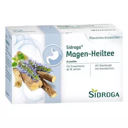 SIDROGA Sachets filtrants pour thé cicatrisant lestomac, 20 x 2,25 g