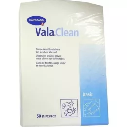 VALACLEAN Gants de toilette basiques, 50 pièces