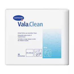 VALACLEAN Lingettes jetables écologiques 35x40 cm, 30 pièces