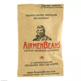 AIRMENBEANS Pastilles de café les plus fines au guarana, 21 pièces