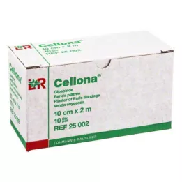 CELLONA Pansements plâtrés 10 cm x 2 m, 2 x 5 pièces