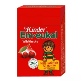 Enfants Em-eukal Boîte de poche de bonbon de cerise sauvage, 40 g
