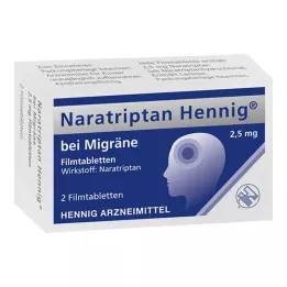 NARATRIPTAN Comprimés pelliculés Hennig pour la migraine 2,5 mg, 2 pièces