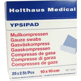 MULLKOMPRESSEN Ypsipad 10x10 cm stérile 8 plis, 25X2 pcs