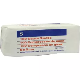 MULLKOMPRESSEN Ypsipad 5x5 cm non stérile 8 plis, 100 pcs