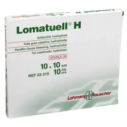 LOMATUELL Tulle à pommade H 10x10 cm stérile, 10 pcs