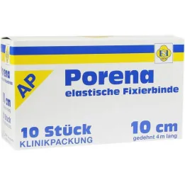 Bandage de gaze élastique Porena 10 cm sans violoncelle blanc, 10 pièces