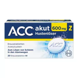 ACC Comprimés effervescents expectorants contre la toux akut 600 Z, 20 pcs