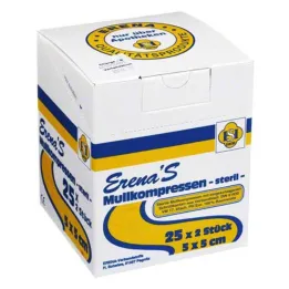 Compresse de gaze stérile Erena 5x5cm, 25x2 pièces