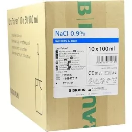 URO TAINER Solution de chlorure de sodium 0,9%, 10x100 ml