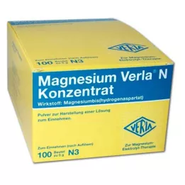 MAGNESIUM VERLA Poudre concentrée de N pour administration orale, 100 pcs