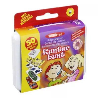 KINDERPFLASTER Coloré, 50 pièces