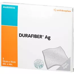 DURAFIBER Bandage Ag 15x15 cm, 5 pièces