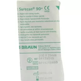 SURECAN Canule de port 20 Gx25 mm coudée, 1 pièce