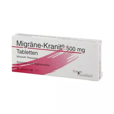 MIGRÄNE KRANIT Comprimés de 500 mg, 20 pièces