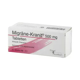 MIGRÄNE KRANIT Comprimés de 500 mg, 50 pièces