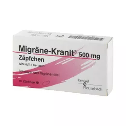 MIGRÄNE KRANIT Suppositoires 500 mg, 10 pièces