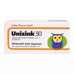 UNIZINK 50 comprimés gastro-résistants, 50 pcs