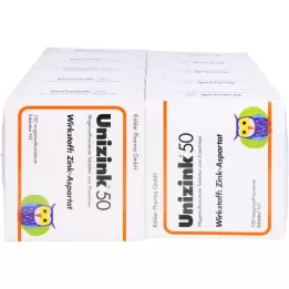UNIZINK 50 comprimés résistants gastriques, 10x100 pc