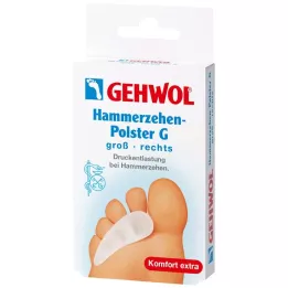 GEHWOL Coussinet dorteil en marteau en gel polymère G droit, 1 pièce