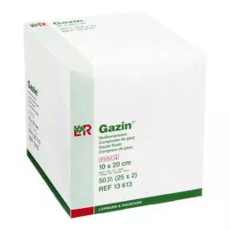 GAZIN Compresse de gaze 10x20 cm stérile 8 plis, 25X2 pcs