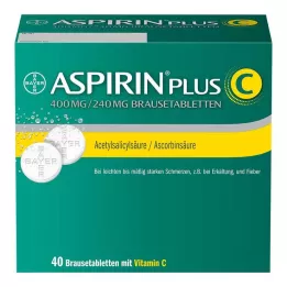 ASPIRIN plus C comprimés effervescents, 40 pcs