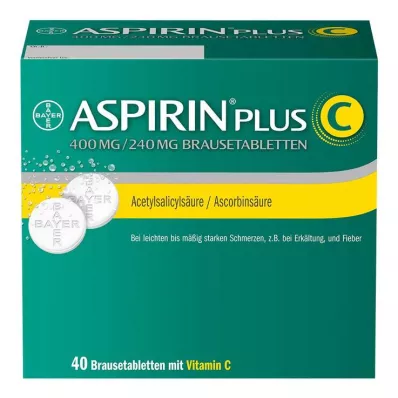 ASPIRIN plus C comprimés effervescents, 40 pcs