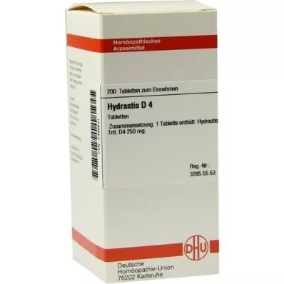 HYDRASTIS d 4 comprimés, 200 pc