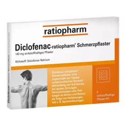 DICLOFENAC-Patchs antidouleur ratiopharm, 5 pièces