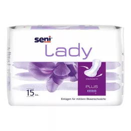 SENI Serviette hygiénique pour incontinence féminine, 15 pièces