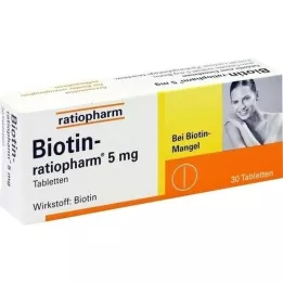 BIOTIN-RATIOPHARM 5 mg de comprimés, 30 pc
