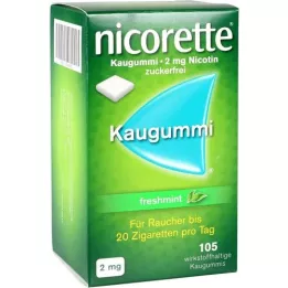NICORETTE 2 mg Freshmint Kaugummi, 105 pc