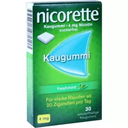 NICORETTE 4 mg Freshmint Kaugummi, 30 pc