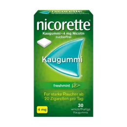 NICORETTE Chewing-gum à la menthe fraîche 4 mg, 30 pièces