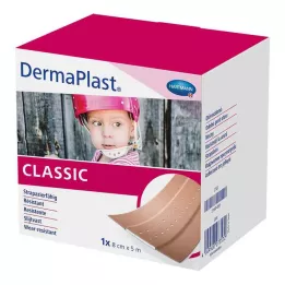 DERMAPLAST CLASSIC Pansement pour plaies 8 cm x 5 m, 1 pièce