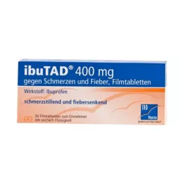 IBUTAD 400 mg pour la douleur et la fièvre, comprimés pelliculés, 50 pcs